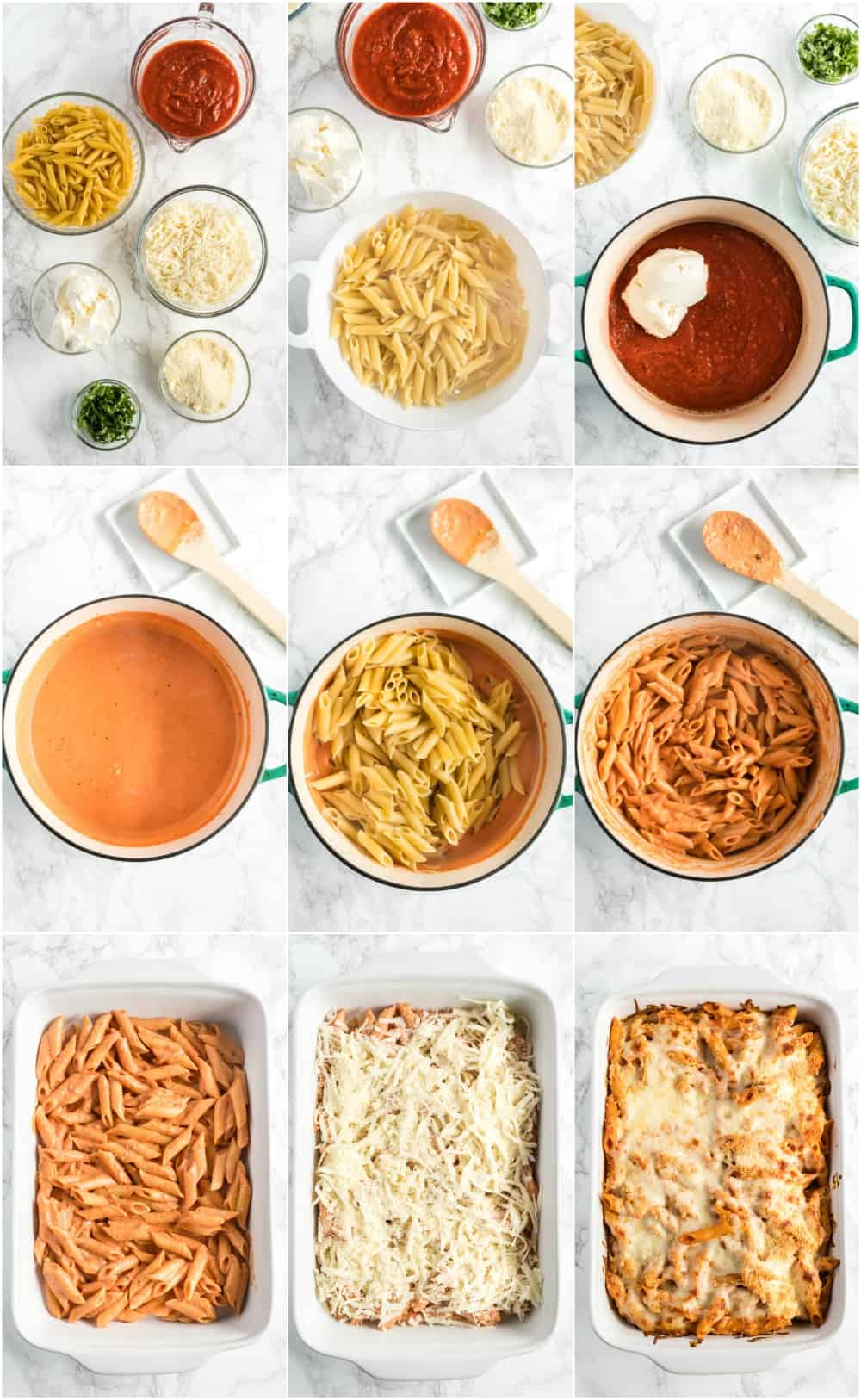 how to make baked ziti step by step photo instructions 