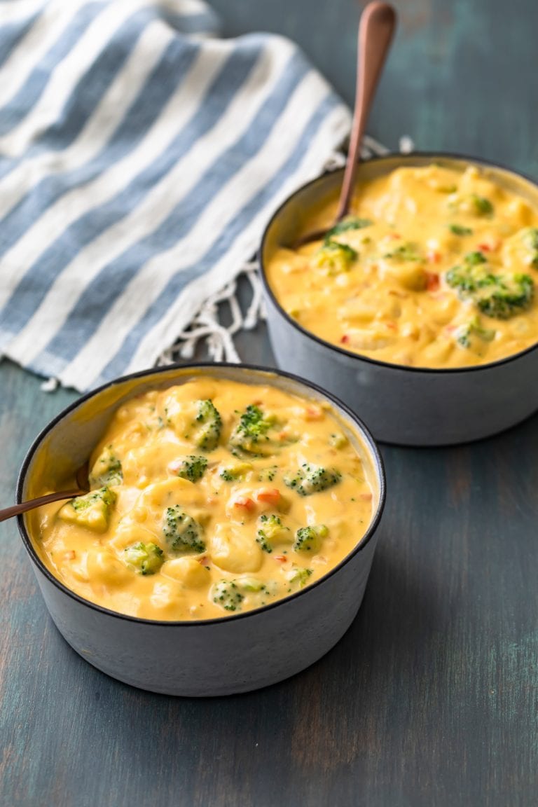 Broccoli and Cheese Soup with Gnocchi (Cheesy Broccoli Gnocchi Soup