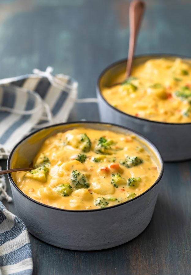 Broccoli and Cheese Soup with Gnocchi (Cheesy Broccoli Gnocchi Soup