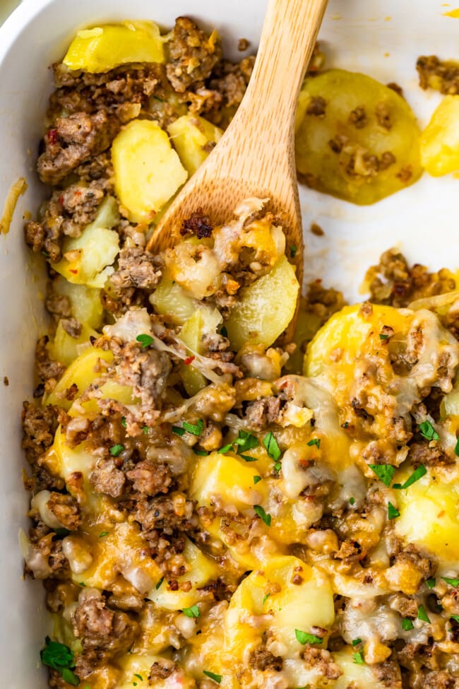 Sausage and Potato Casserole Recipe - The Cookie Rookie®