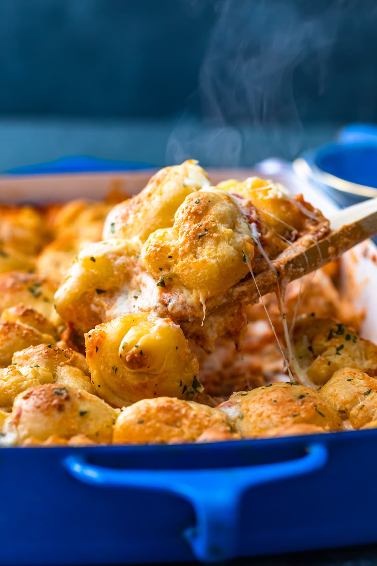 Garlic Bread Pepperoni Pizza Casserole