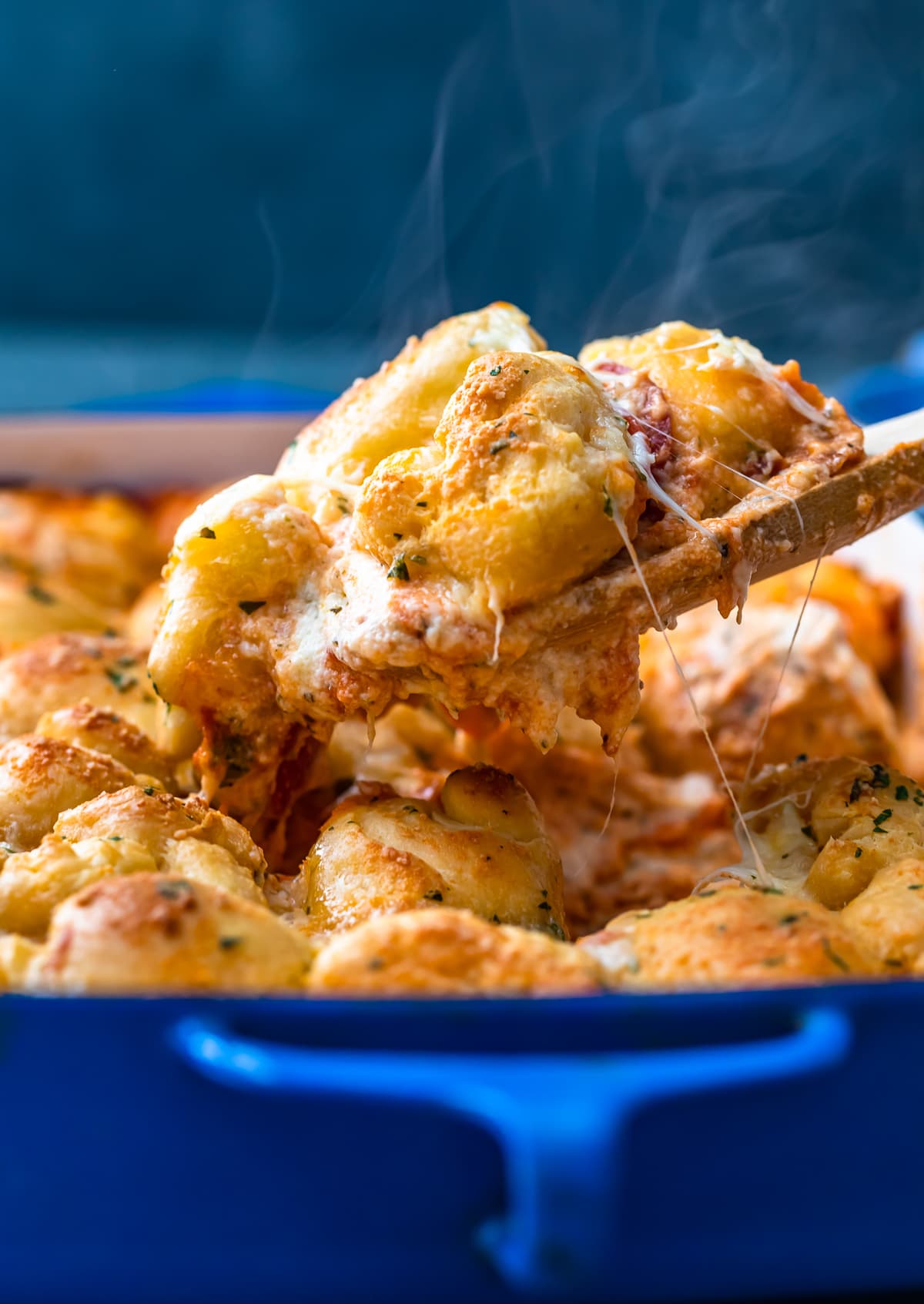 garlic bread pepperoni pizza casserole