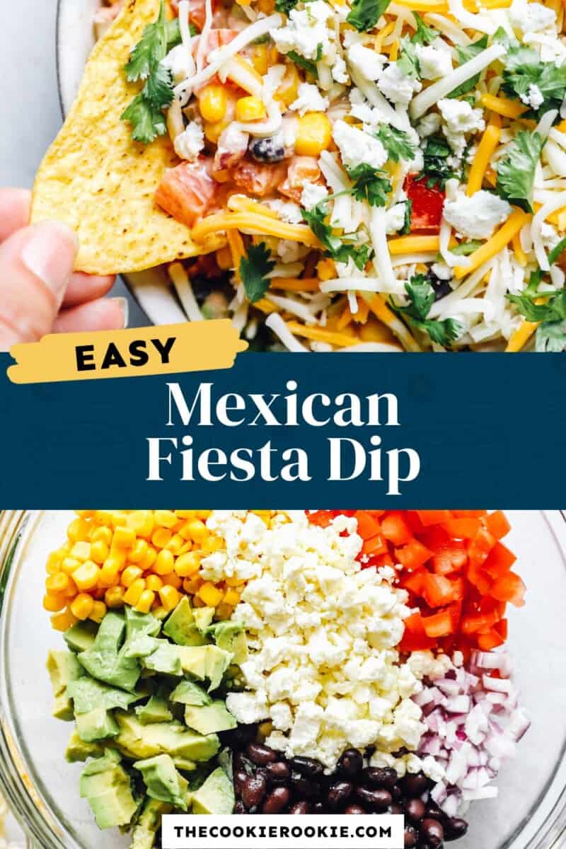 mexican dip fiesta dip pinterest