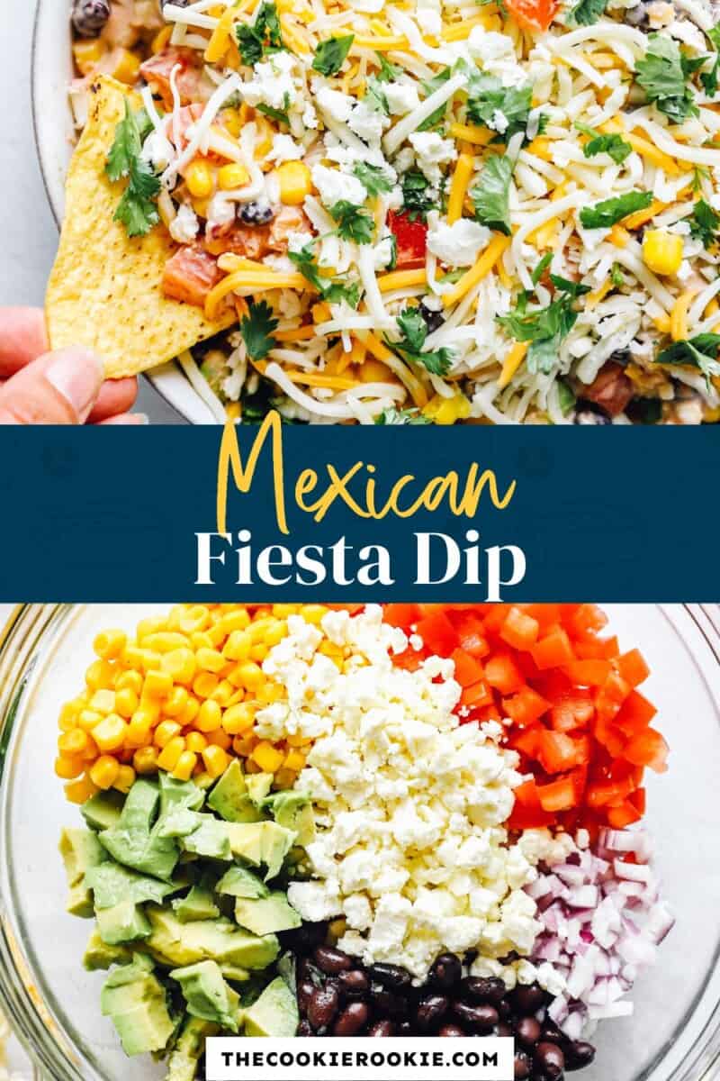 mexican dip fiesta dip pinterest