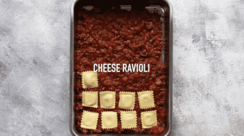 Cheese lasagna in a cell phone.