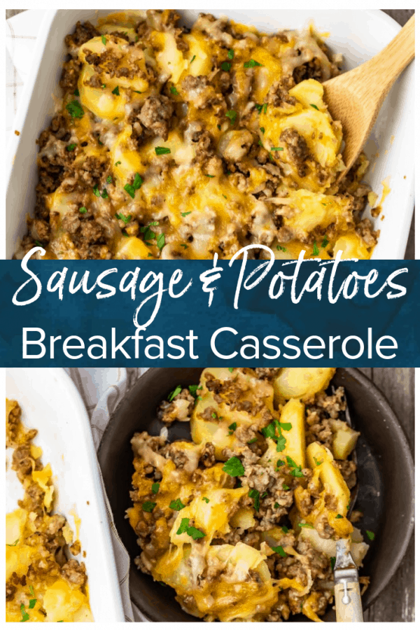 Cheesy Sausage and Potatoes Recipe (Sausage Breakfast Casserole)