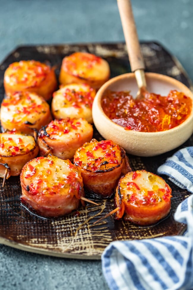 Bacon Wrapped Scallops Recipe (Baked Scallops) - VIDEO!!