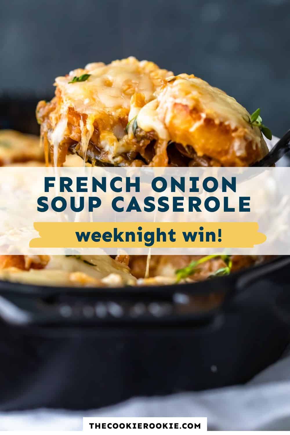 french onion soup casserole pin image