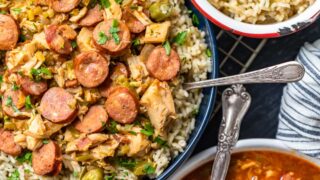 Chicken and Sausage Gumbo Recipe with Okra Pilaf