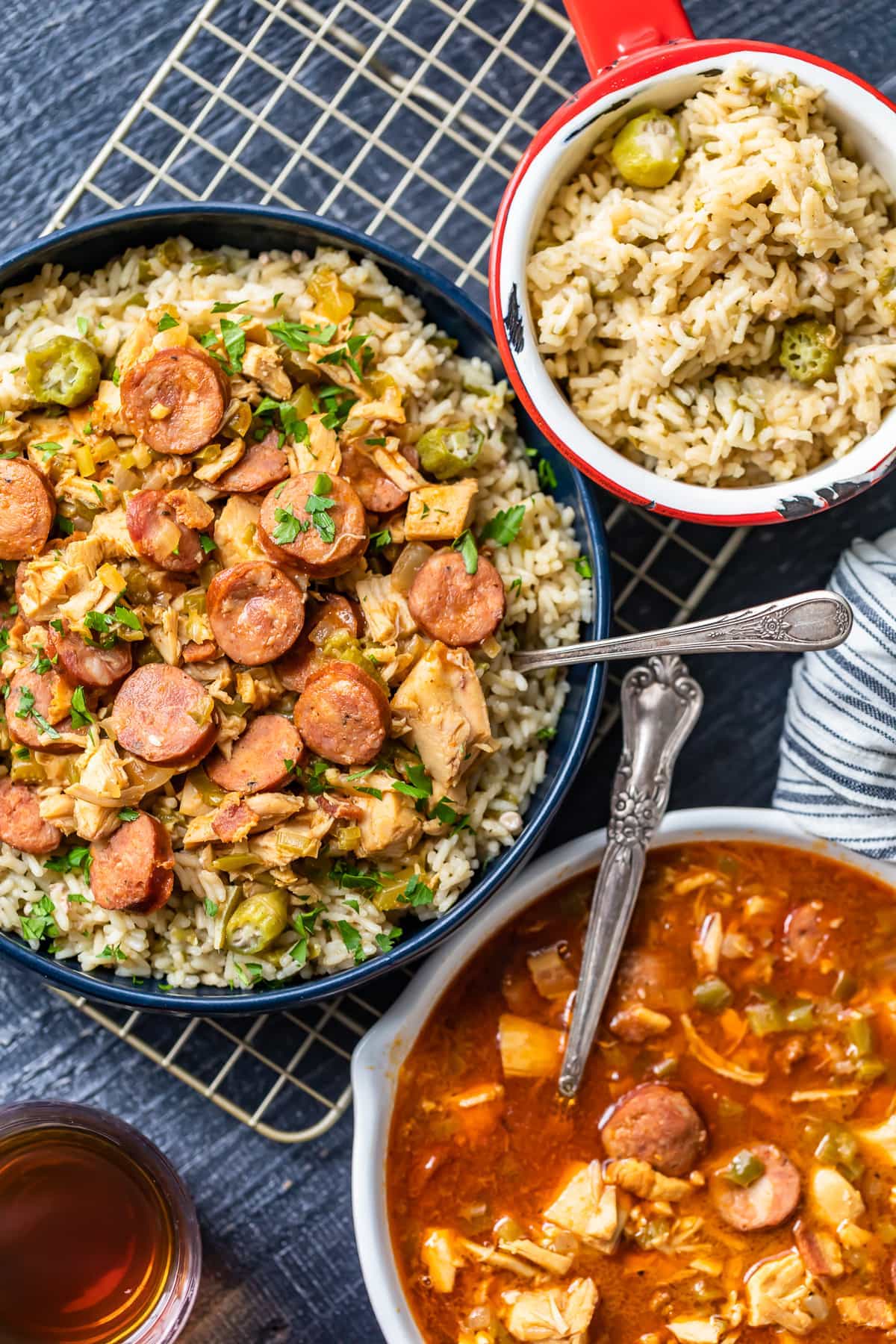 chicken and sausage gumbo recipe with okra pilaf