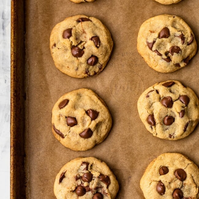 This Gluten Free Chocolate Chip Cookies recipe is super soft, moist, chewy, and delicious! Yes, you can make soft and chewy chocolate chip cookies without gluten, and boy are they good. Plus we added a special ingredient (it's cornstarch) to make them extra chewy.