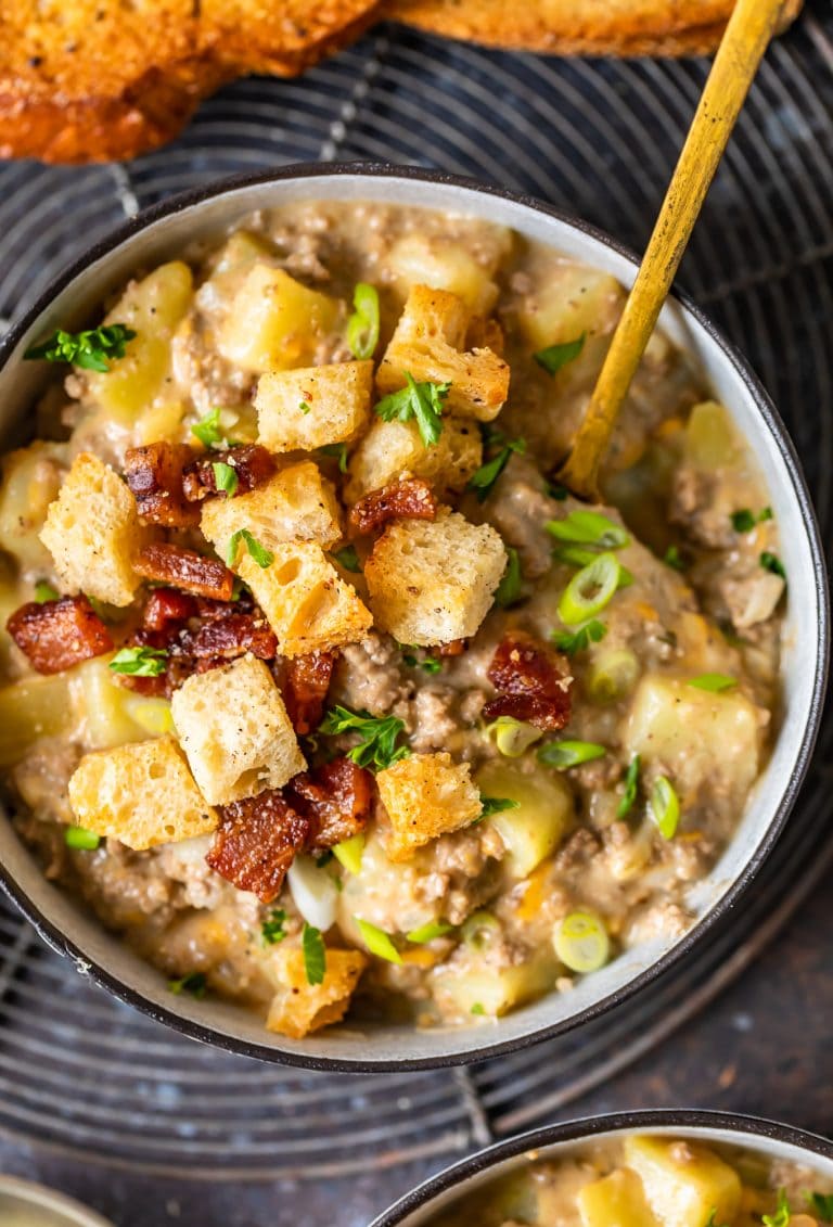 Bacon Cheeseburger Soup Recipe The Cookie Rookie®