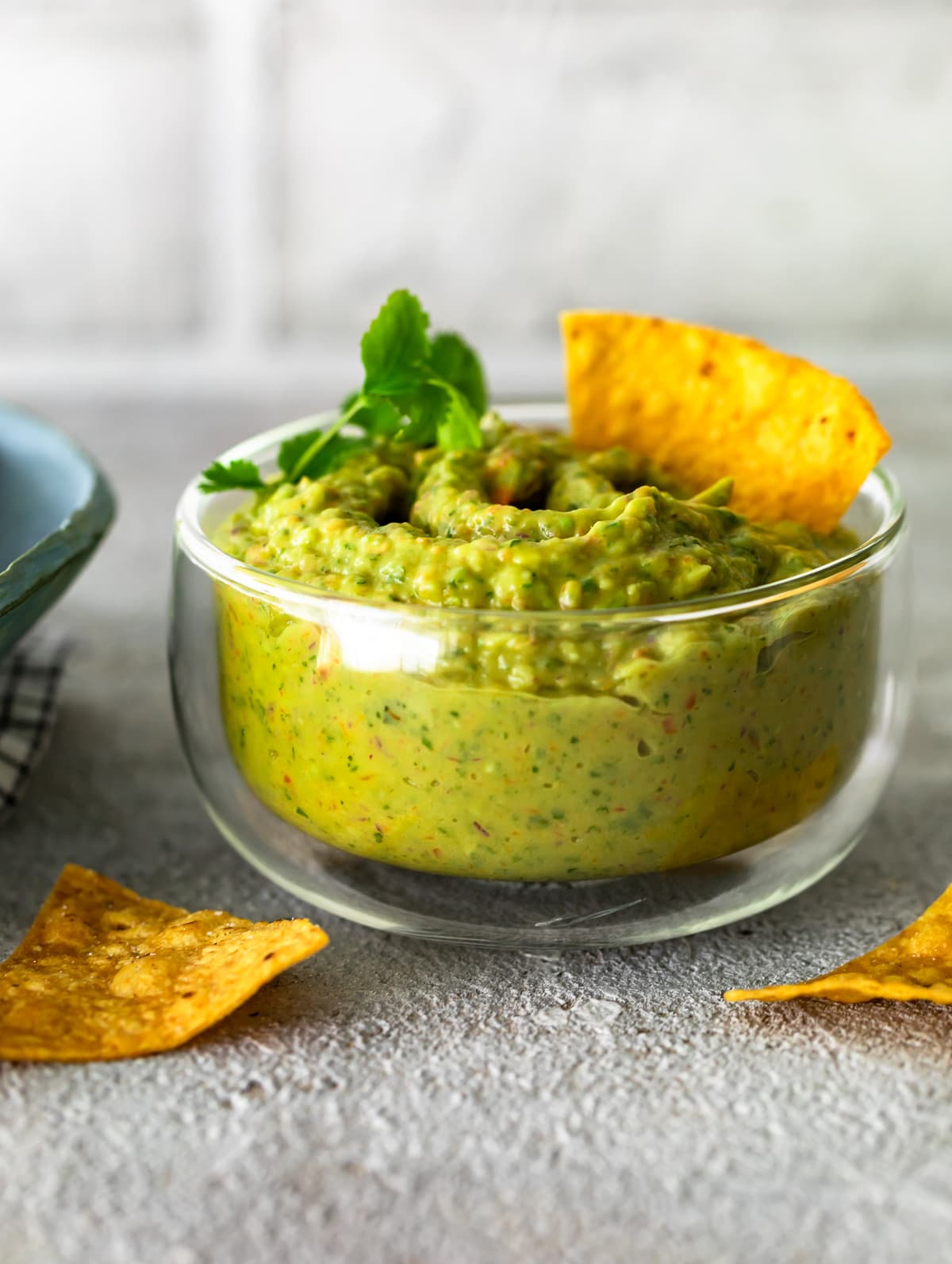 small bowl of dip with chips