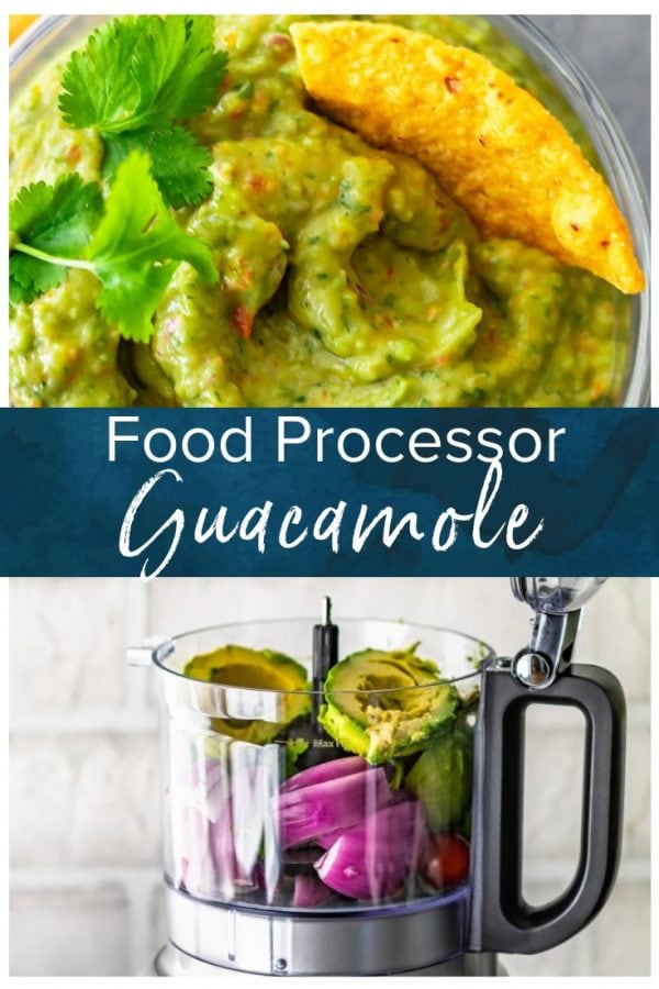 Easy Guacamole Recipe...I've never heard three words sound more beautiful! This simple and delicious Food Processor Guacamole is filled with great ingredients, and only takes a few minutes to make. No chunks here, just smoooooth guac! #thecookierookie #guacamole #cincodemayo #avocado #dip #gameday