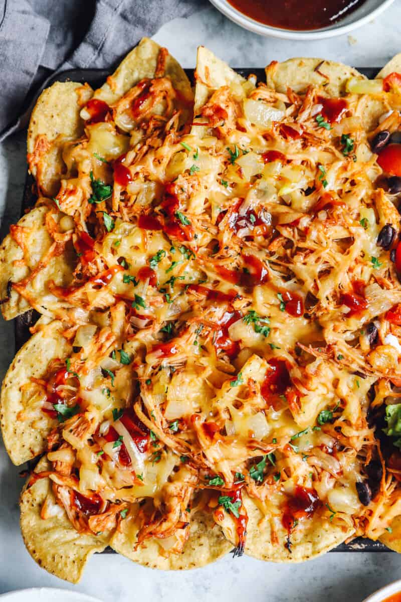 grilled bbq chicken nachos