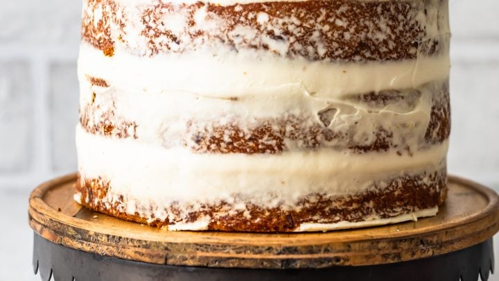 Hummingbird Cake Recipe with Dried Pineapple Flowers