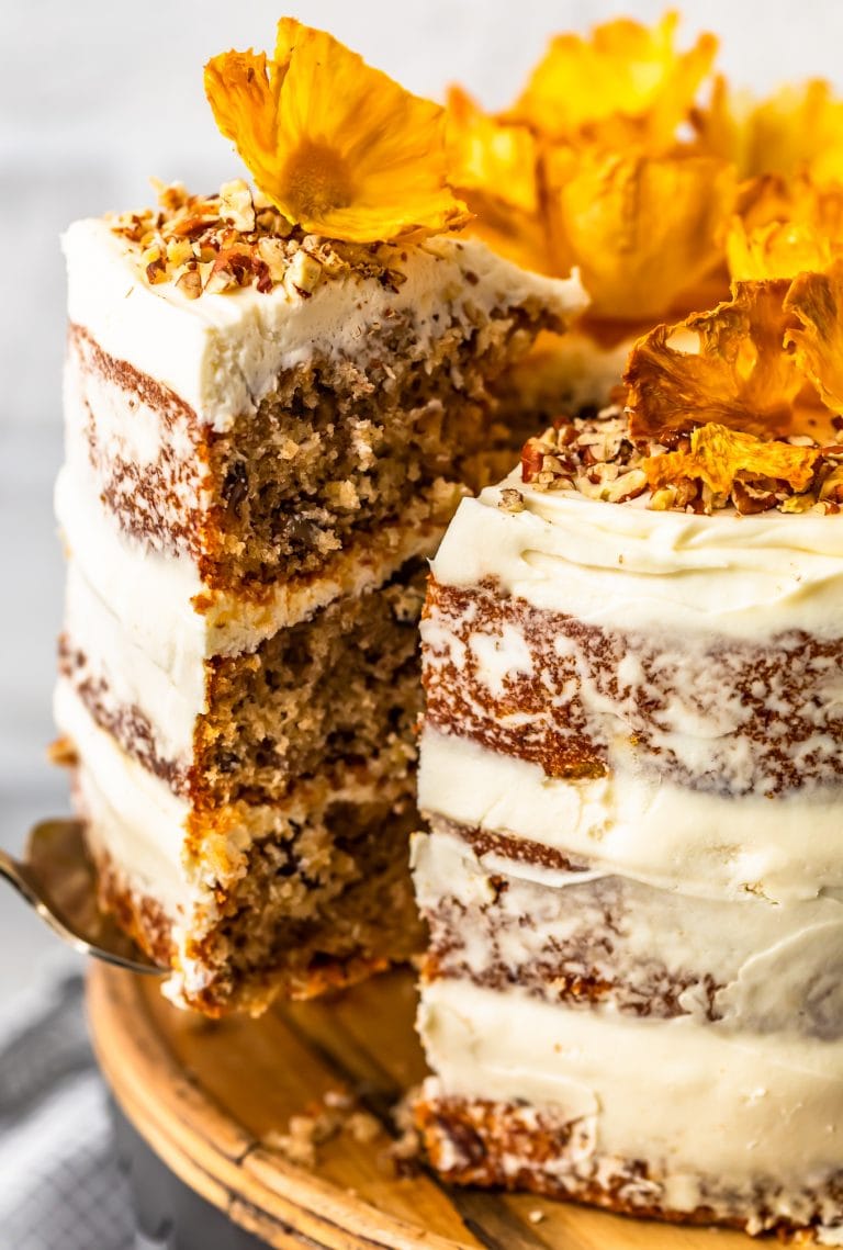 Hummingbird cake recipe with pineapple flowers video 