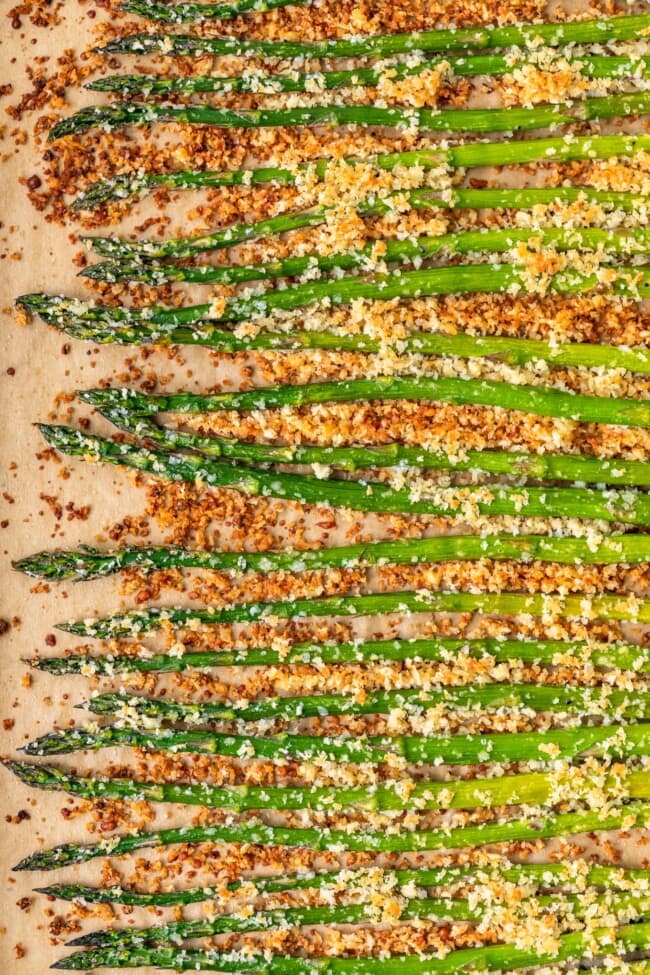 Crispy Garlic Roasted Asparagus (with Garlic Aioli) Recipe The Cookie