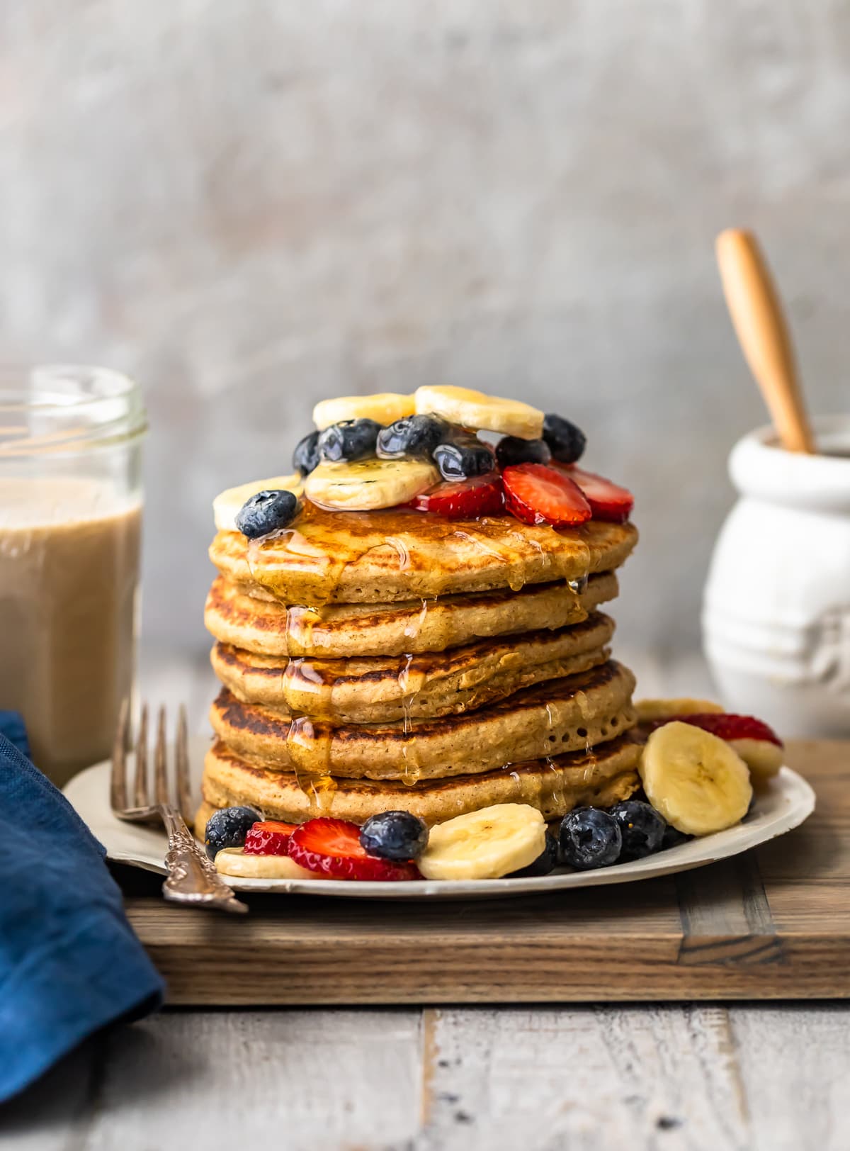 easy healthy banana pancakes with oats