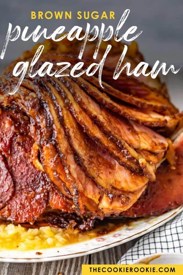 glazed ham pinterest image