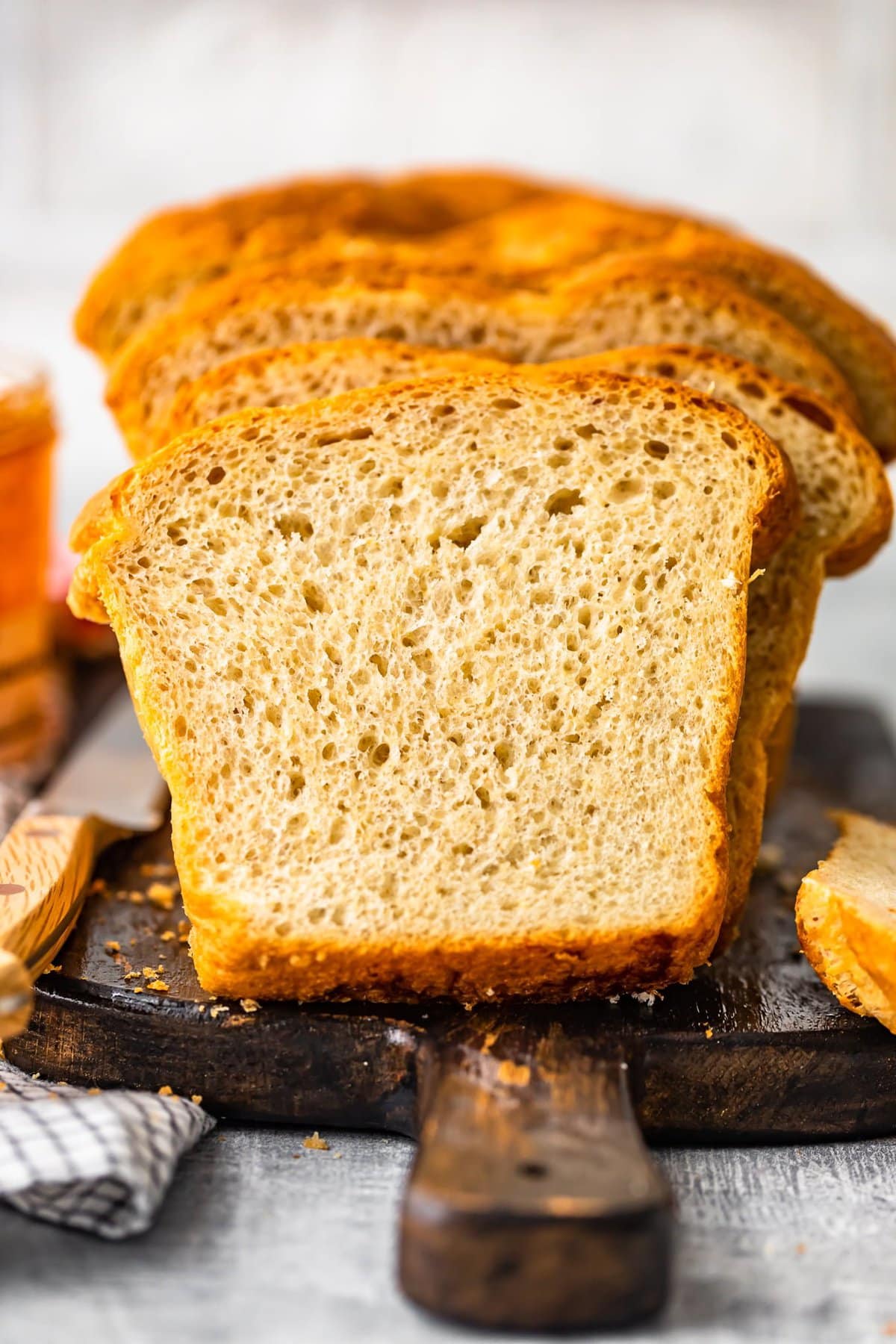 sliced homemade bread