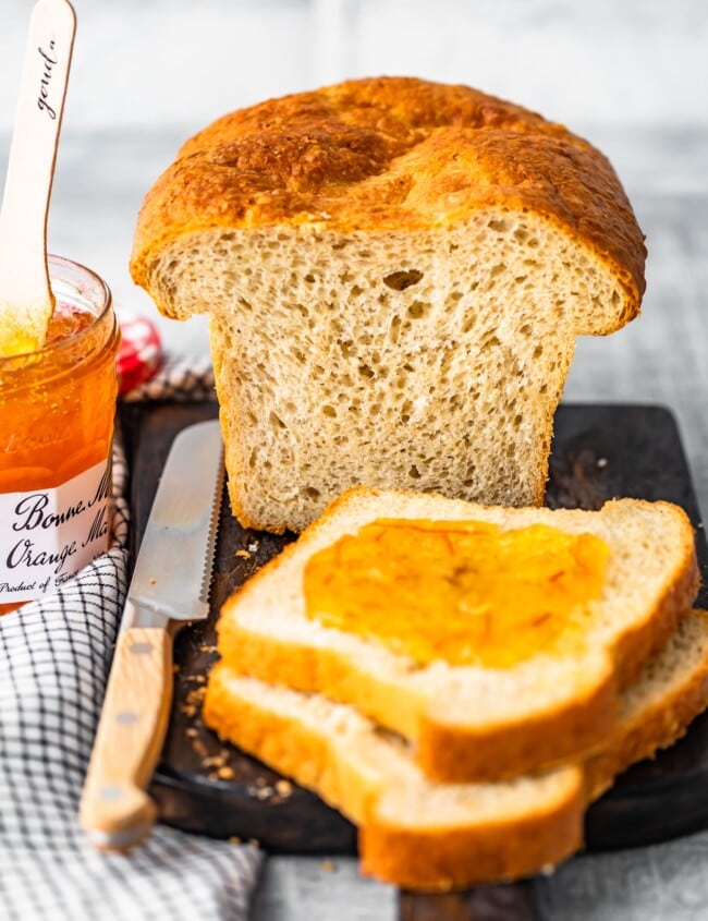 Homemade Sandwich Bread is an easy way to make your sandwiches extra fresh and extra tasty! This easy homemade bread recipe is simple enough to make every week. It's perfect for sandwiches, toast, or anything else you need bread for!