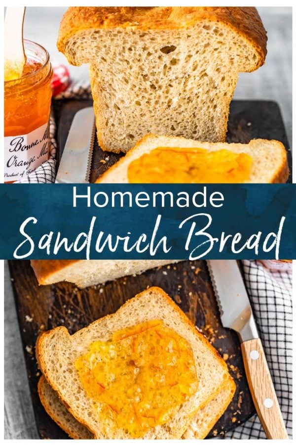 Homemade Sandwich Bread is an easy way to make your sandwiches extra fresh and extra tasty! This easy homemade bread recipe is simple enough to make every week. It's perfect for sandwiches, toast, or anything else you need bread for! #thecookierookie #bread #sandwiches #homemade #homemadebread
