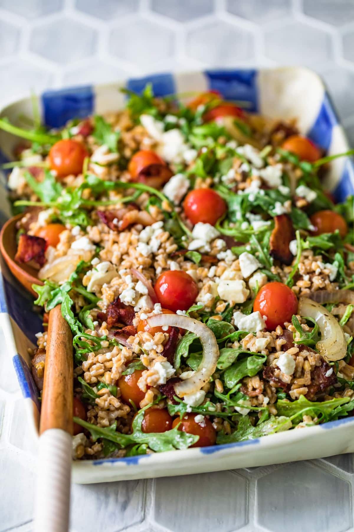 farro and arugula salad