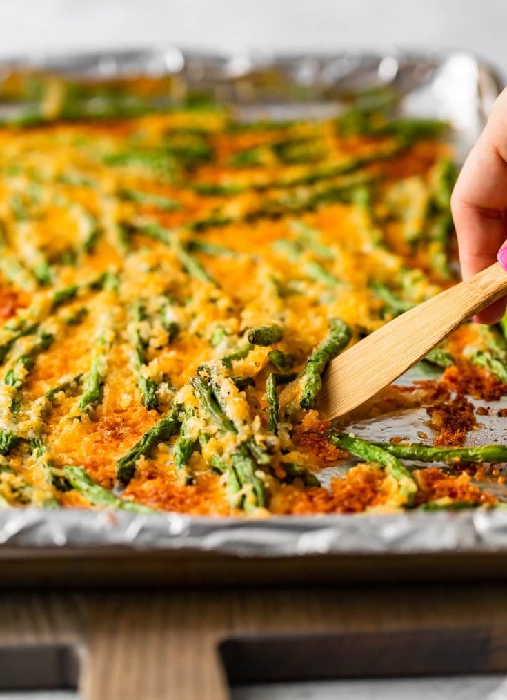 Cheesy Crispy Baked Green Beans Recipe The Cookie Rookie®