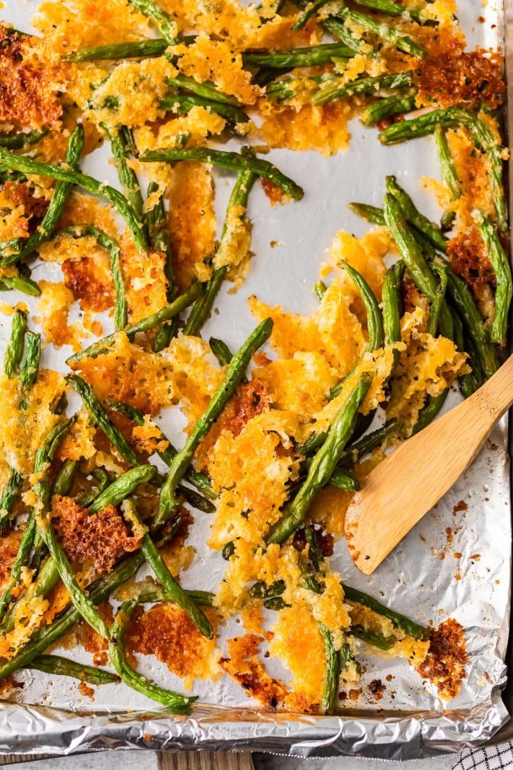 Cheesy Crispy Baked Green Beans Recipe The Cookie Rookie®