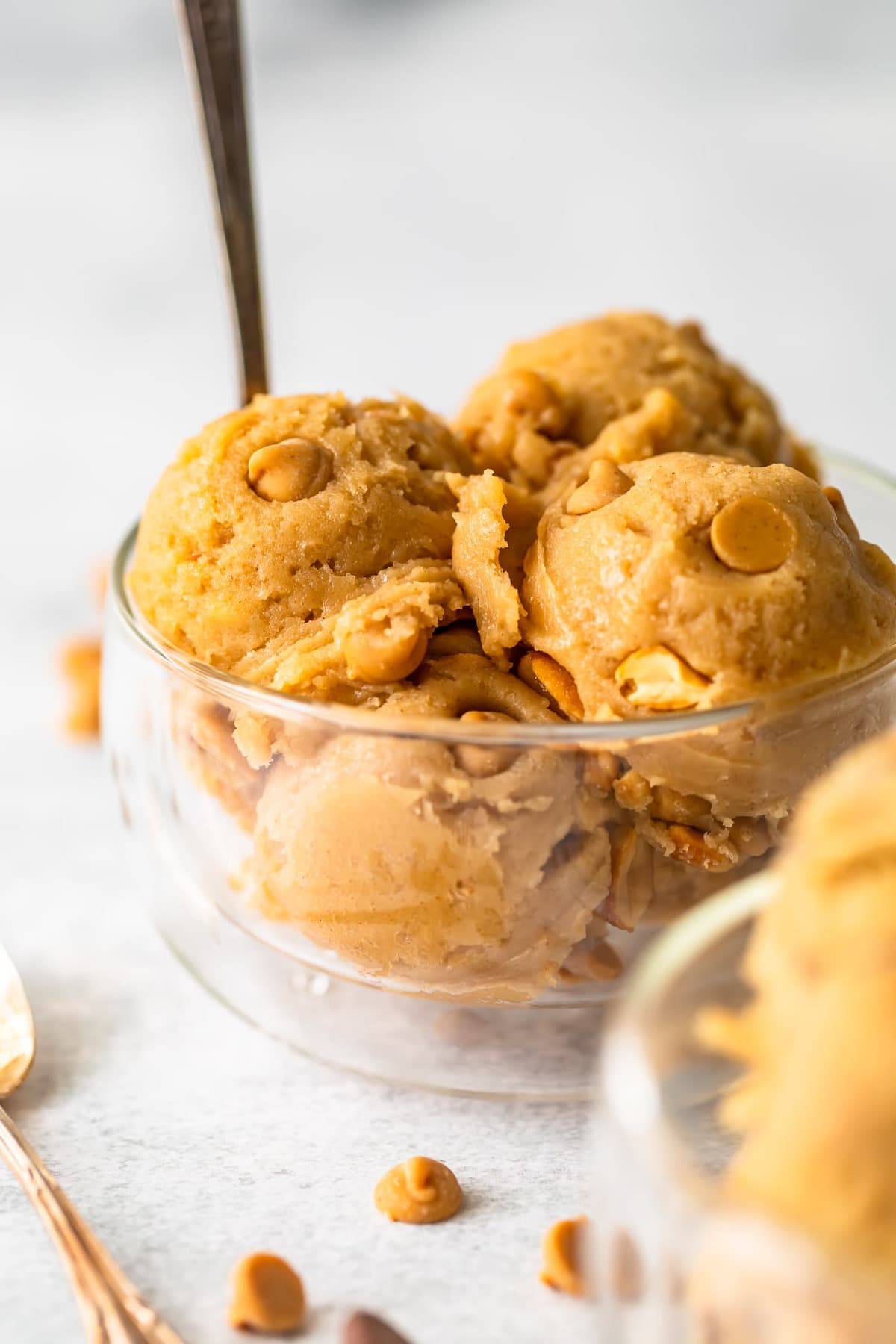 a bowl of cookie dough