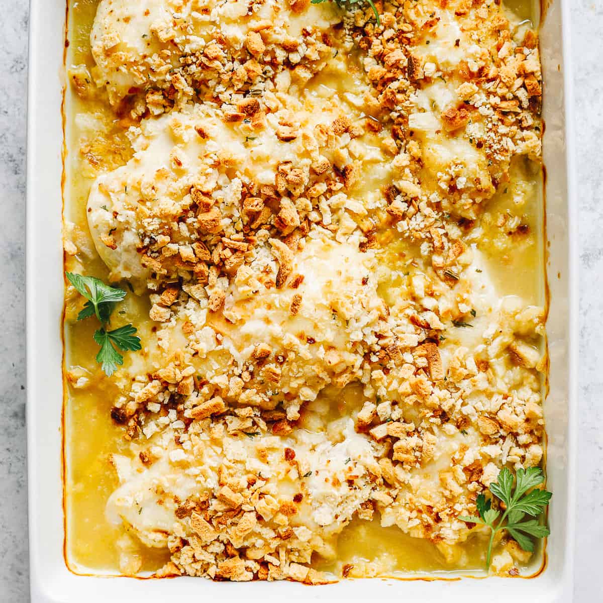 Creamy Swiss Chicken Bake-image