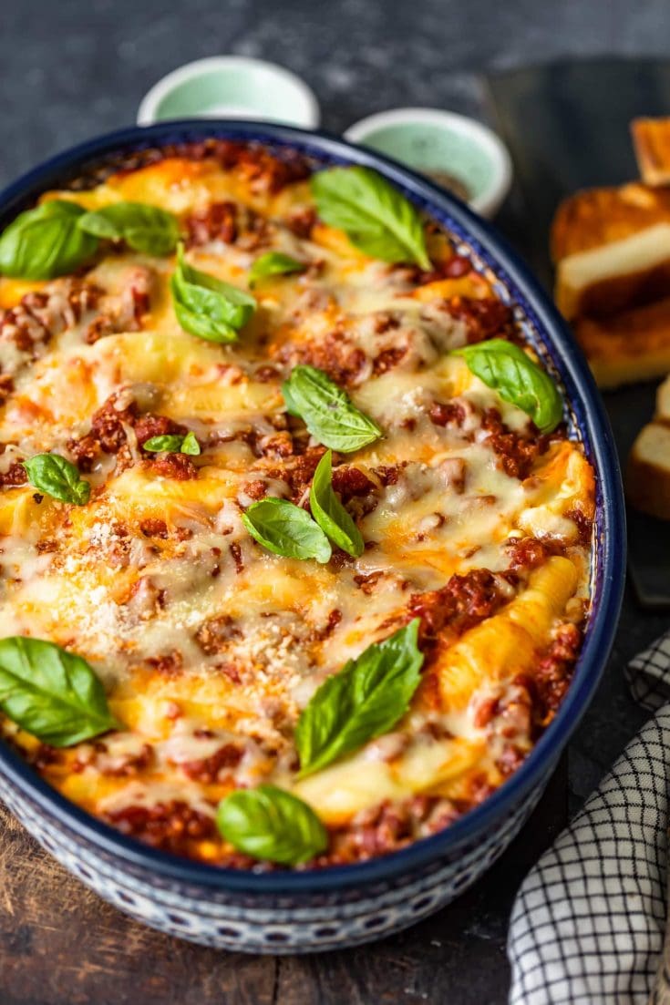 Stuffed Shells with Meat and Cheese (Italian style)