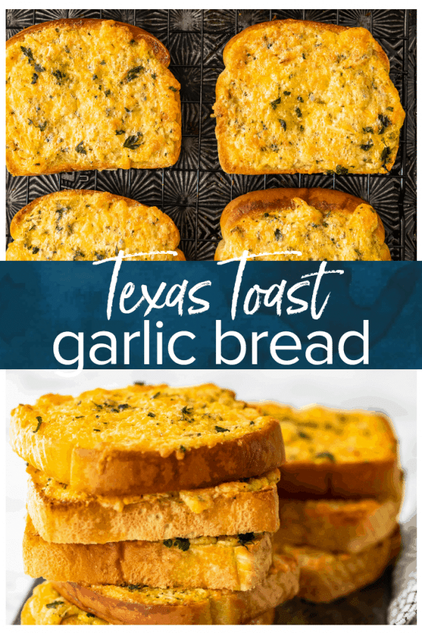 pinterest image for texas toast garlic bread