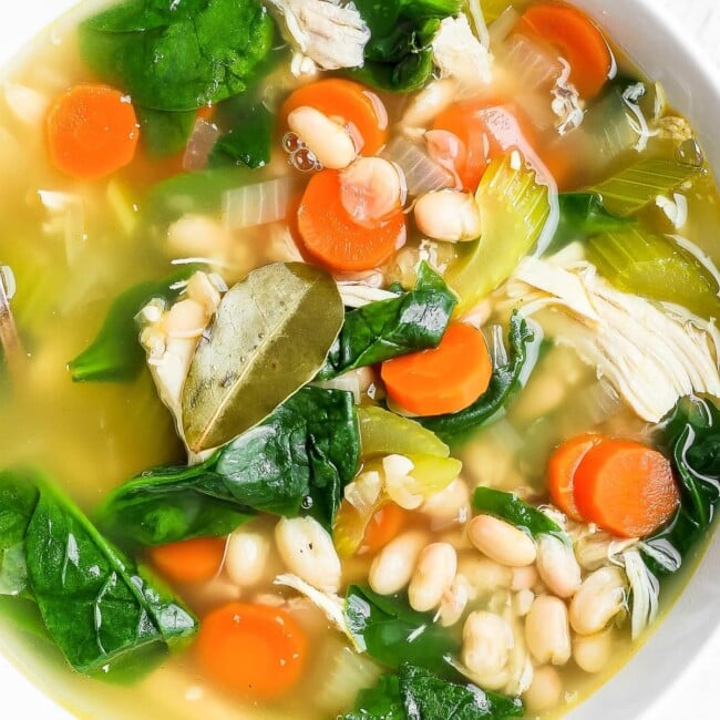 Crockpot Tuscan Chicken Soup - The Cookie Rookie®