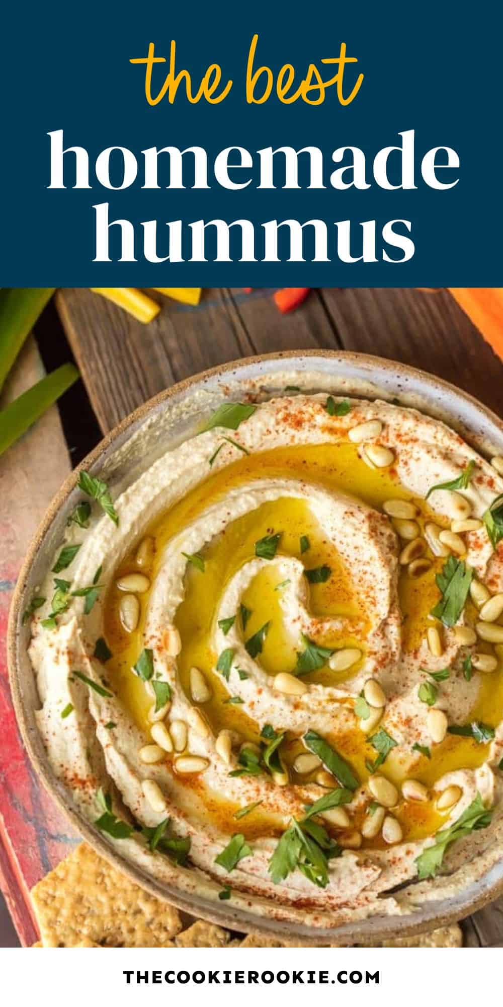 Homemade Hummus pin image