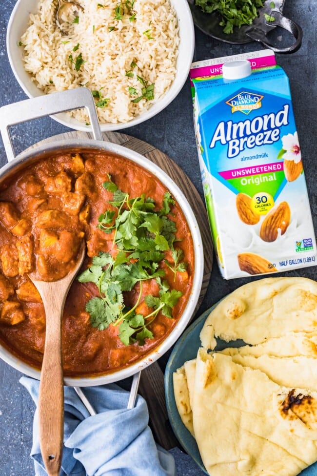 Healthy Almond Milk Chicken Curry Recipe (Dairy Free) - The Cookie Rookie®