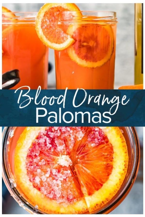 Blood Orange Paloma- Pinterest collage