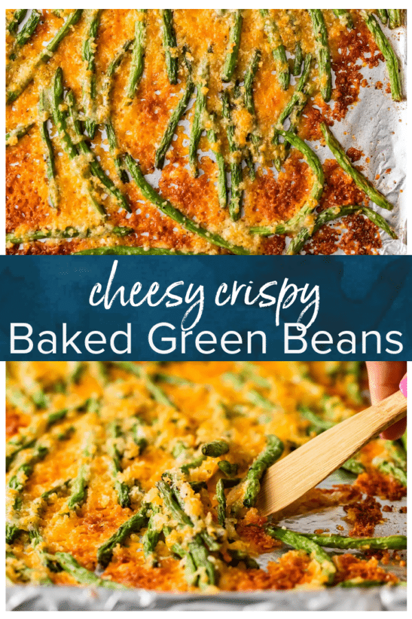 baked green beans pinterest collage