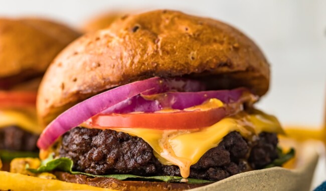 grilled burgers