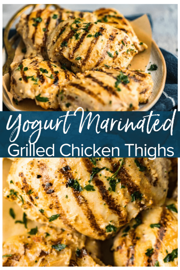 yogurt marinated chicken thighs pinterest image