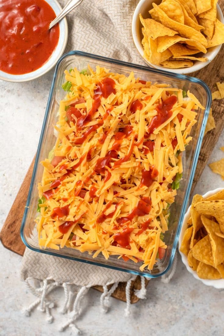 Easy Layered Taco Dip The Cookie Rookie (VIDEO!!)