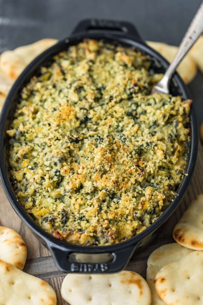 Baked Spinach Artichoke Dip Recipe (HOW TO VIDEO!)