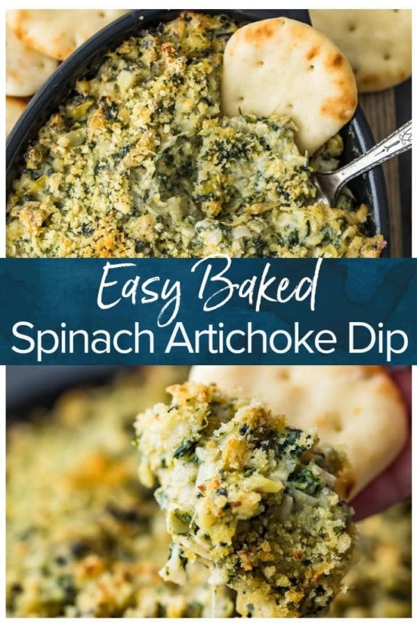 baked spinach artichoke dip pinterest collage