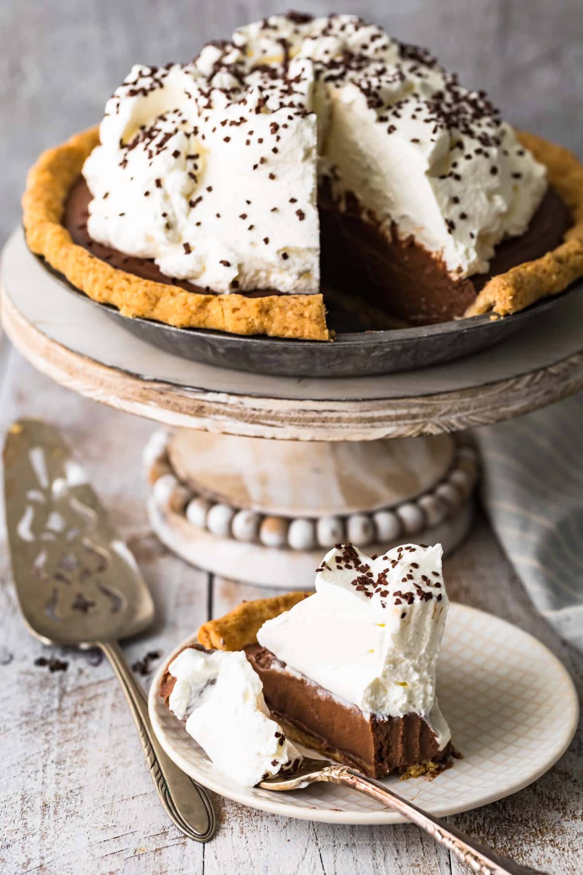 Chocolate Cream Pie Recipe (The Best!) - The Cookie Rookie® (VIDEO!)