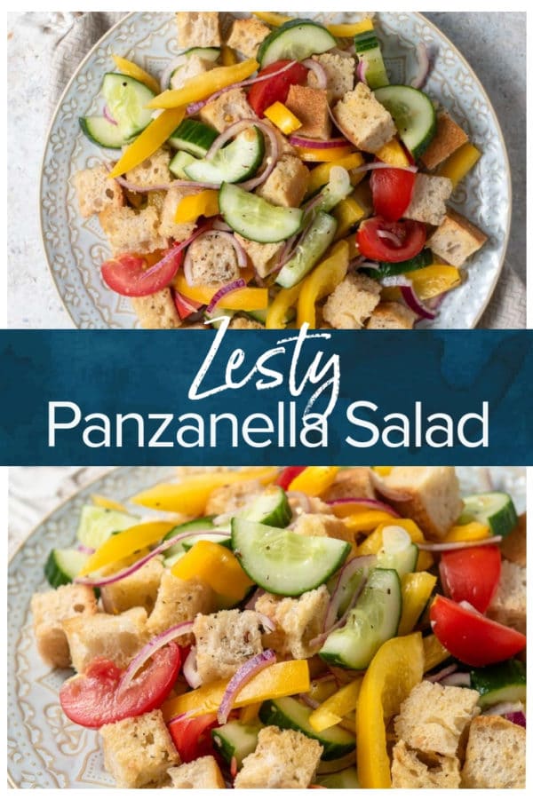 panzanella salad pinterest image