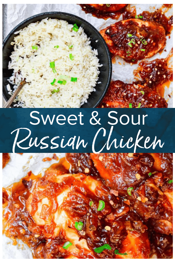 Russian Chicken (Sweet & Sour Apricot Chicken) - The Cookie Rookie®
