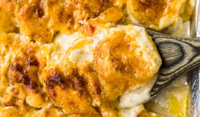 sheet pan scalloped potatoes