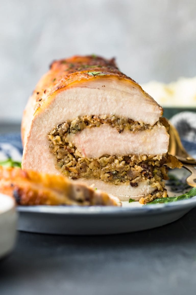 Stuffing Stuffed Pork Roast Recipe (Pork Roulade) (VIDEO!!)