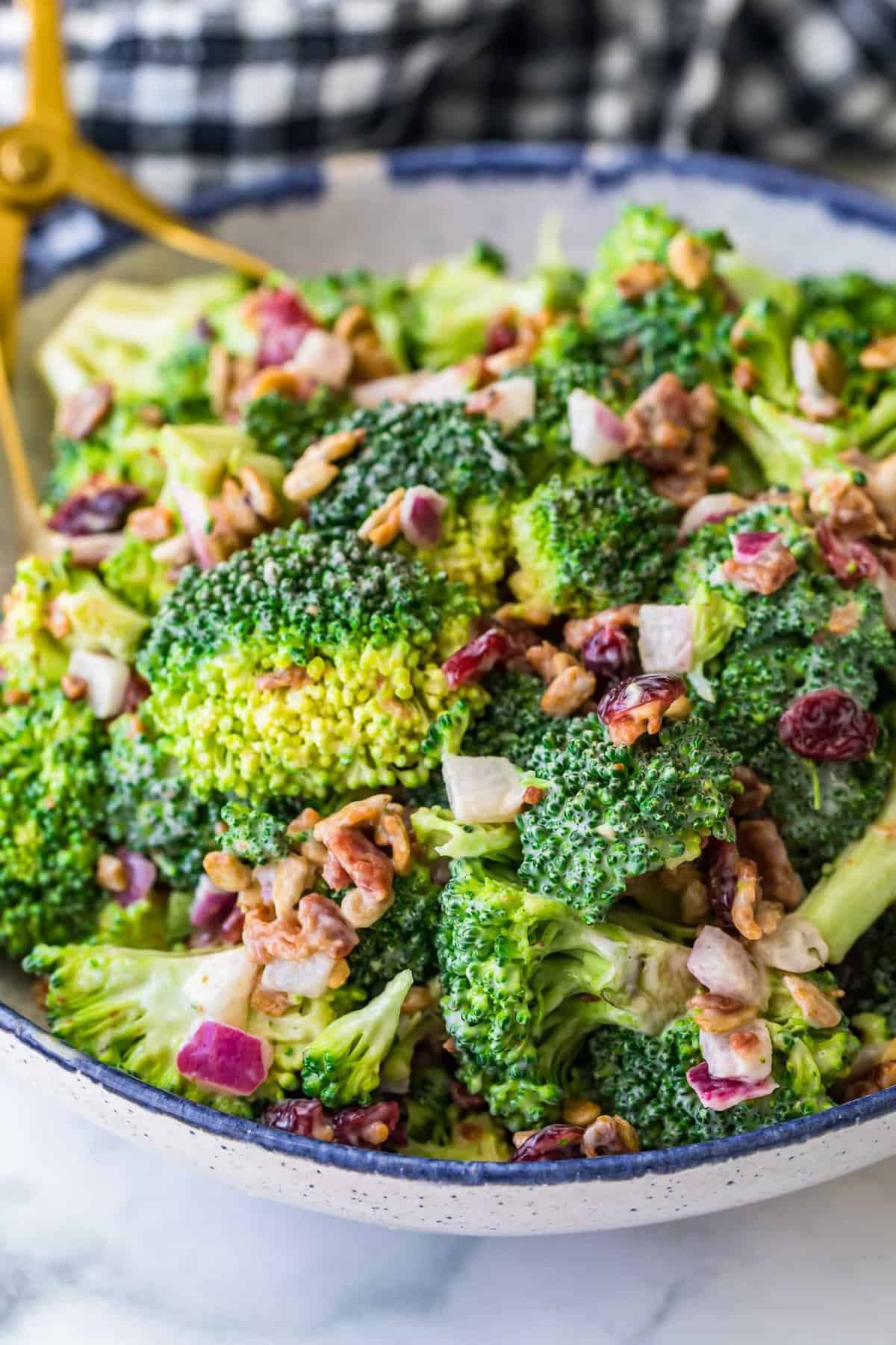 Mixed green salad ready to serve